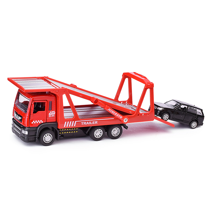 Автовоз 50010-1 с импортной машиной, в коробке