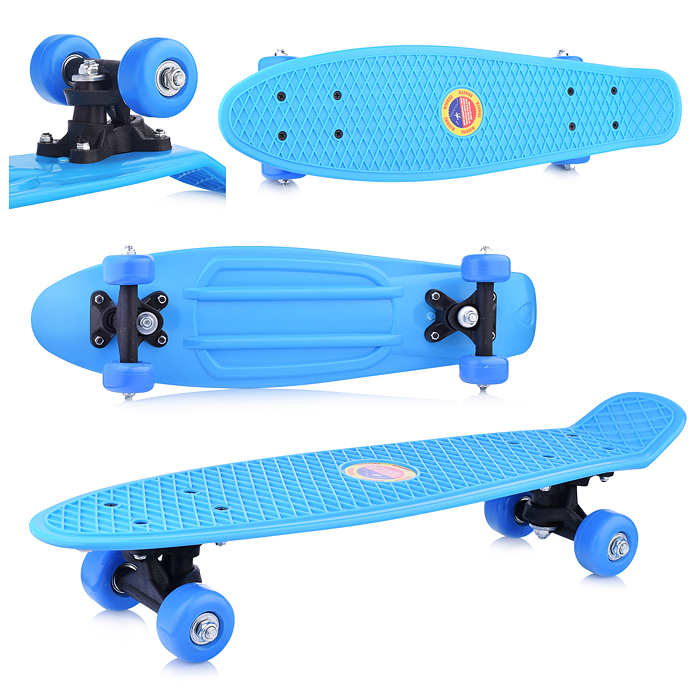 Фото к товару Скейт детский 2206, 55 см, колесо PVC, в пакете Скейт детский 2206, 55 см, колесо PVC, в пакете