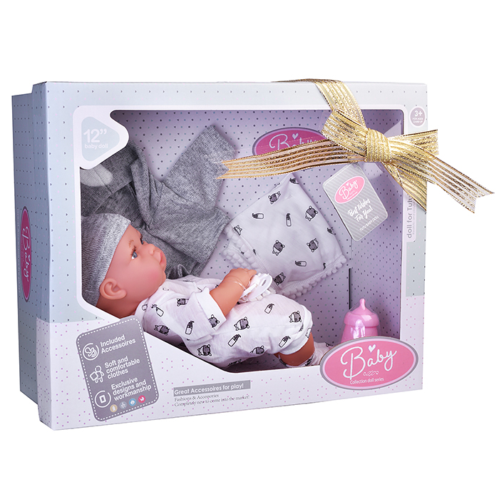 Пупс 9575 с аксессуарами, в коробке