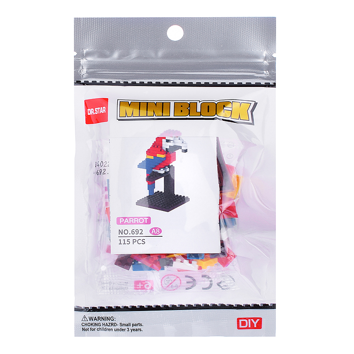 Конструктор 692A "Красивые птицы" в коробке