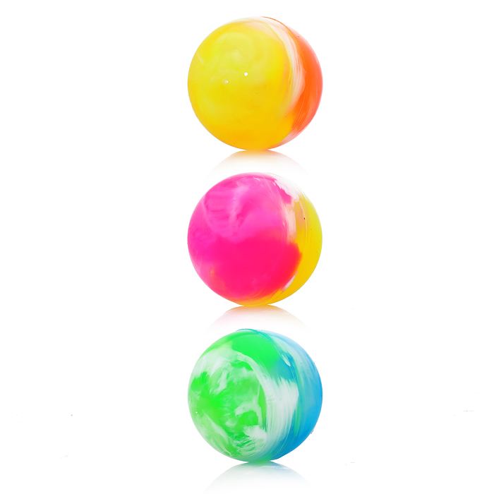 Мяч 00-3022 "Разноцветная дымка" (4,5 см), со светом, в тубе