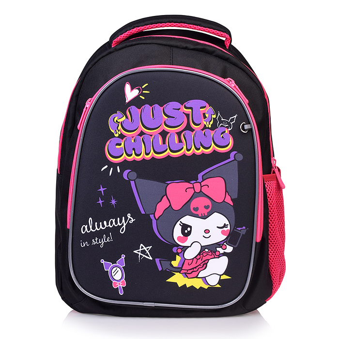 Фото к товару Рюкзак облегченный, Куроми с анатомической спинкой, 2 отделения на молнии, на каждой молнии 2 б Рюкзак облегченный, Куроми с анатомической спинкой, 2 отделения на молнии, на каждой молнии 2 б