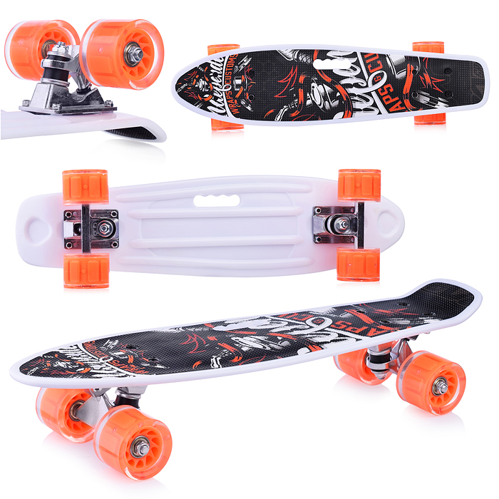 Скейт детский 3142-58, 55 см, колесо PU со светом 