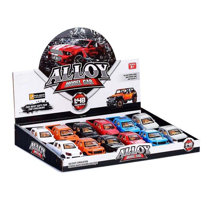 Машина 667-H "Пикап" металл., в ассортименте, в коробке