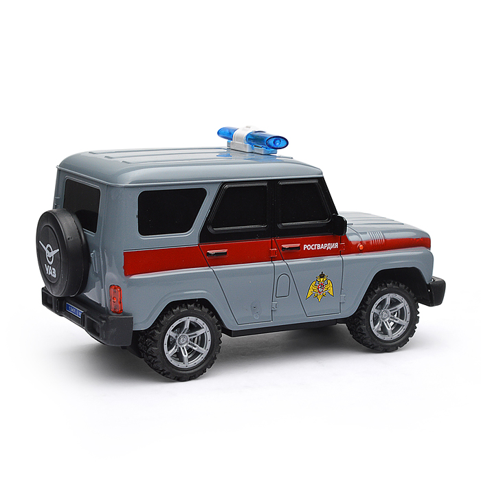 Машина UAZ Hunter Росгвардия, р/у 18 см, свет, сер, в коробке