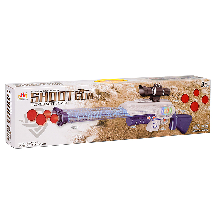 Ружье CH-053 "Выстрел" с мягкими шариками, в коробке