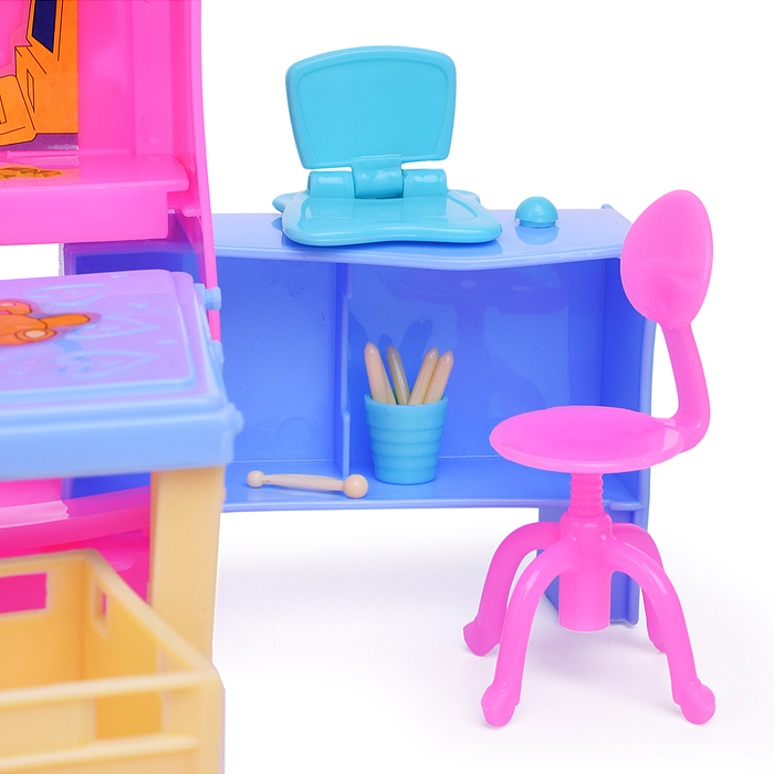 Набор мебели для кукол 21019 "Детская комната" в коробке 