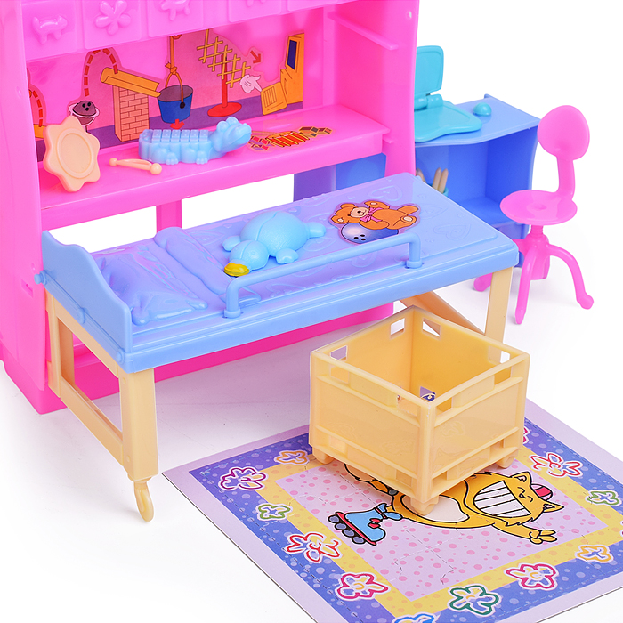 Набор мебели для кукол 21019 "Детская комната" в коробке 