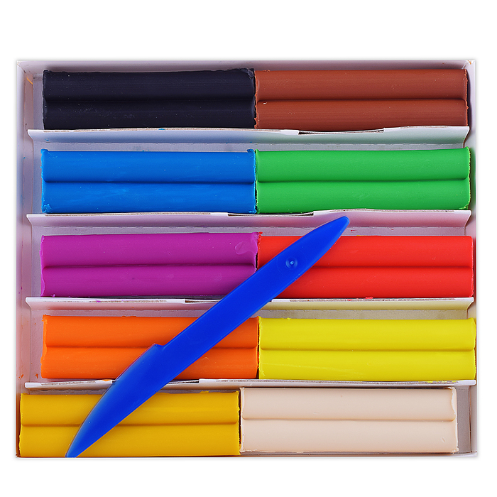 Пластилин восковой 10 цв. "Фантазия" 