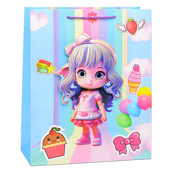 Фото к товару Пакет подарочный 00-6360 "Сказочная девочка" 26х32х12 см Пакет подарочный 00-6360 "Сказочная девочка" 26х32х12 см