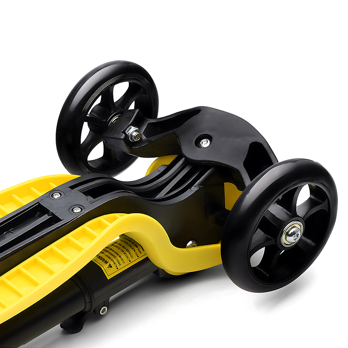 Самокат трёхколёсный R0205 ROCKET колёса PU, цвет желтый