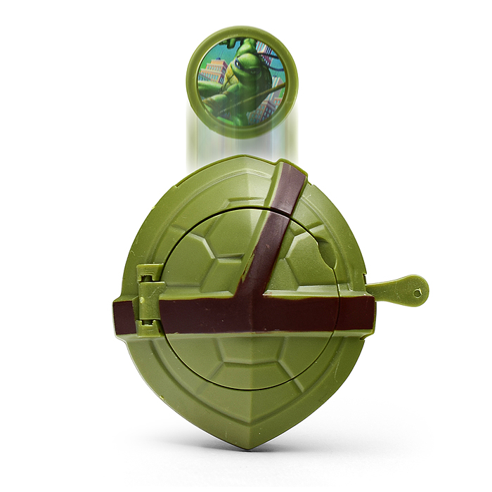 Фигурка Черепашки ниндзя, свет, стреляет дисками, коробка 5,3*25*22см 