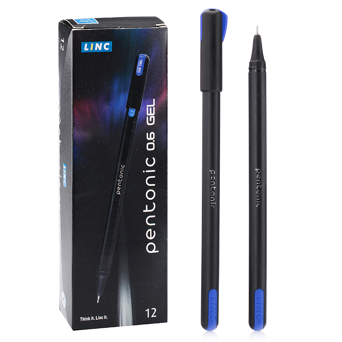 Ручка гелевая Pentonic 0,6 мм синий в коробке