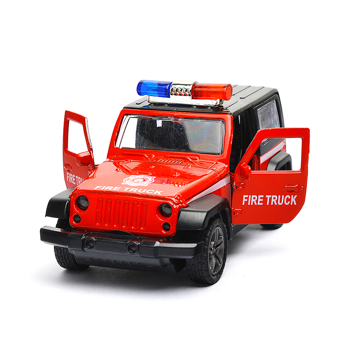 Фото к товару Красная инерционная служебная машинка Джип die-cast,1:32, открывающиеся двери Красная инерционная служебная машинка Джип die-cast,1:32, открывающиеся двери
