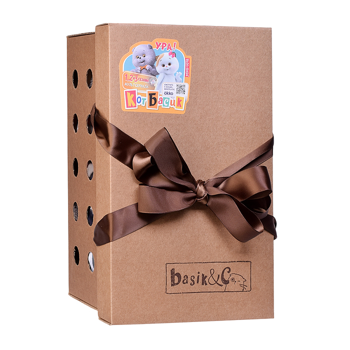 Фото к товару Кот Басик в лонгсливе с принтом "Супер кот" Кот Басик в лонгсливе с принтом "Супер кот"