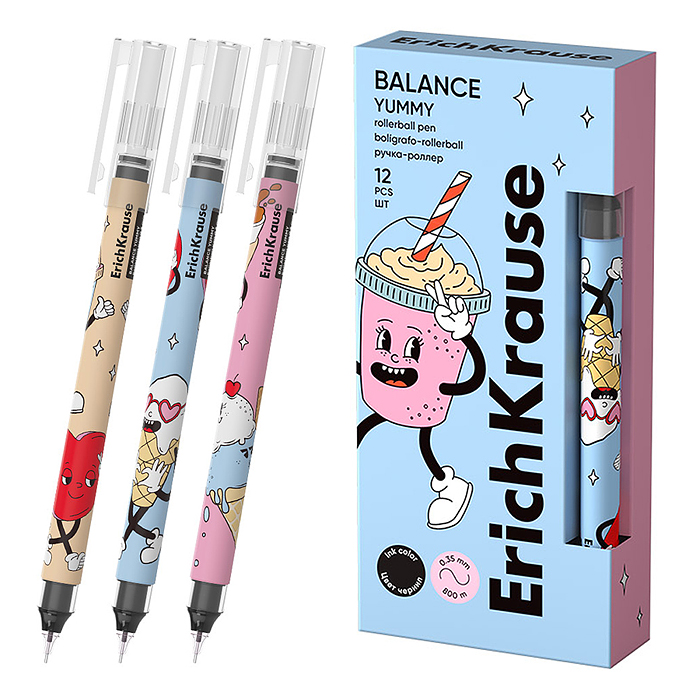 Ручка-роллер Balance Stick Yummy 0.5, цвет чернил черный