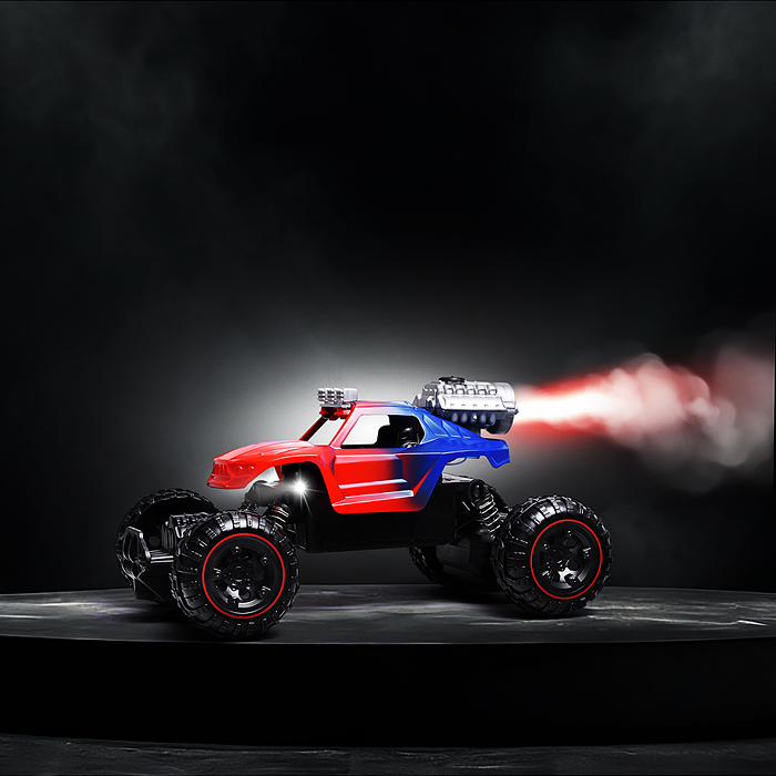 Машина BT0057-2 "Багги. Мощный заезд" дым  р/у, 27 MHz, в коробке