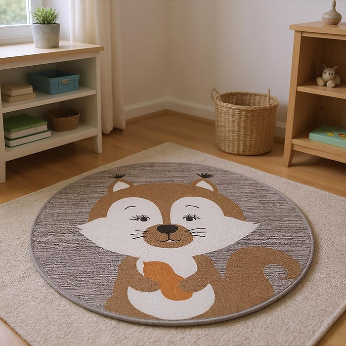 Ковер "Бельчонок" дет. 1х1 круглый