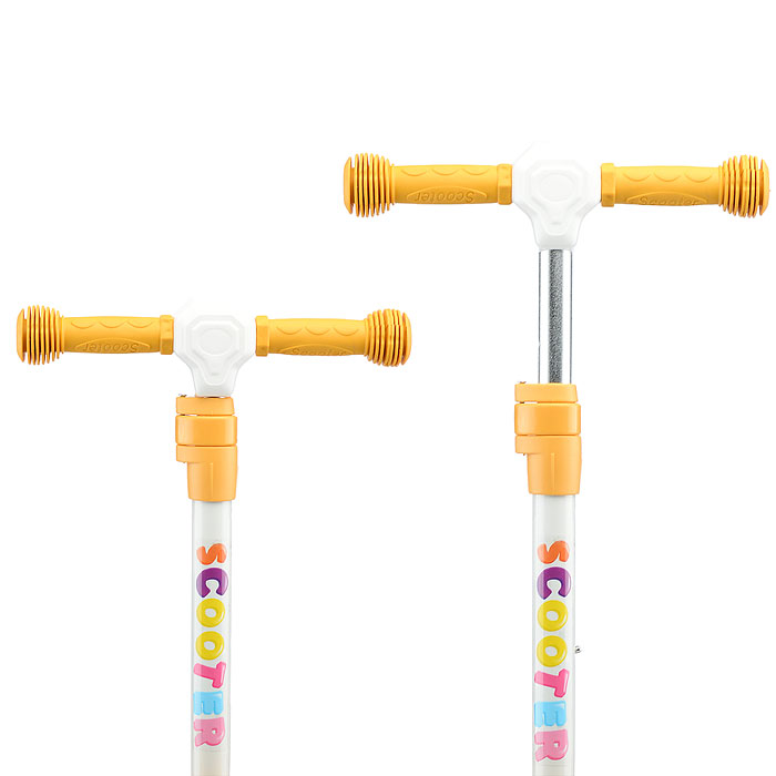 Самокат U066857Y 3-х кол., PU, желтый