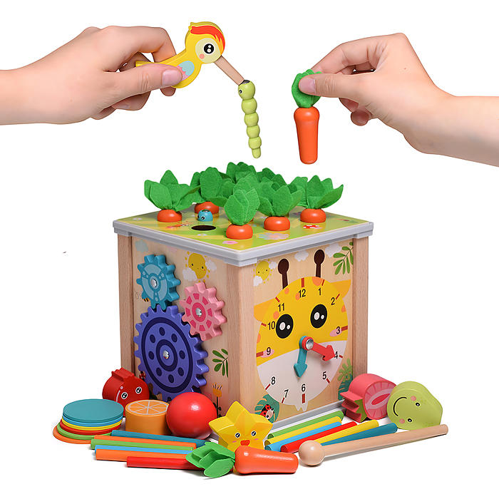 Бизиборд-Куб развивающий D1737 "Любимая ферма"