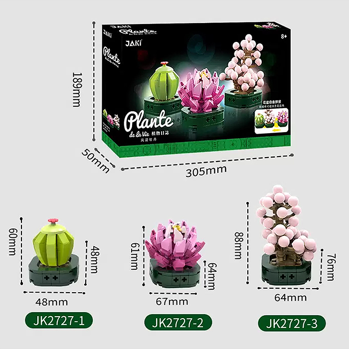 Конструктор JK2727 "Композиция" 287 дет., в коробке