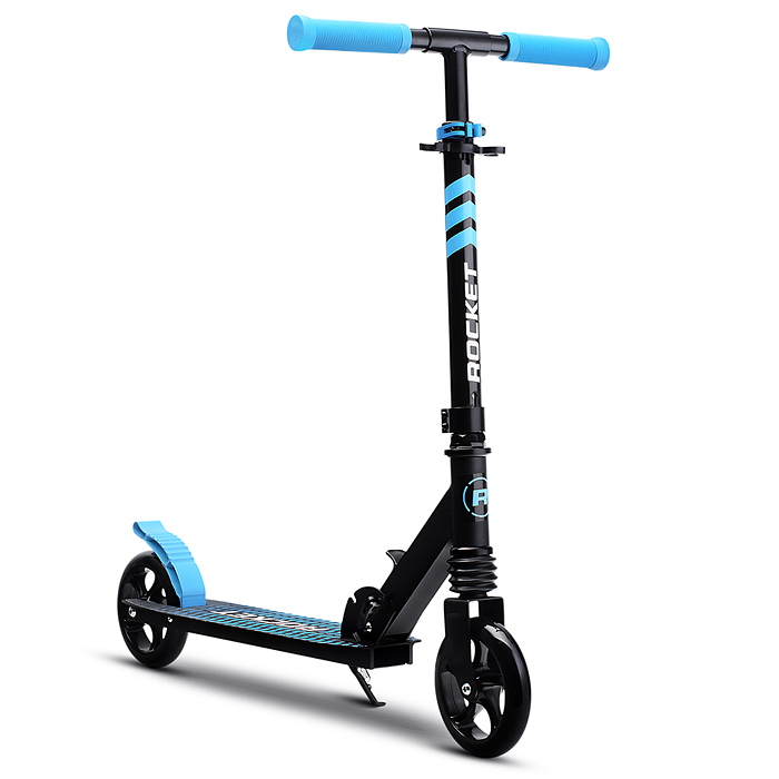 Фото к товару Самокат детский R0201 ROCKET, алюминиевый, колеса PU, 145 мм, синий Самокат детский R0201 ROCKET, алюминиевый, колеса PU, 145 мм, синий