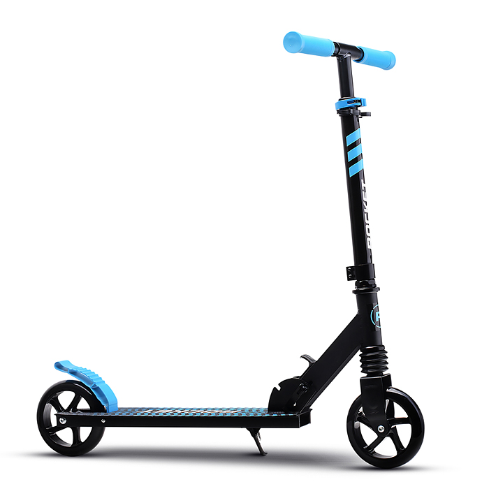 Фото к товару Самокат детский R0201 ROCKET, алюминиевый, колеса PU, 145 мм, синий Самокат детский R0201 ROCKET, алюминиевый, колеса PU, 145 мм, синий