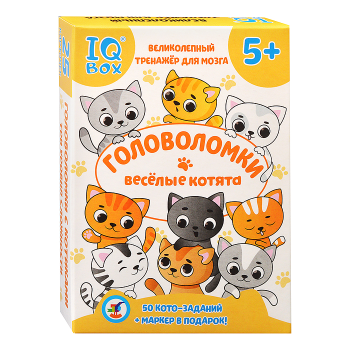 Фото к товару IQ Box. Головоломки. Весёлые котята IQ Box. Головоломки. Весёлые котята