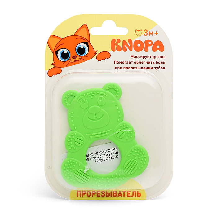 Фото к товару Массажер для десен (прорезыватель) "Мишутка" Массажер для десен (прорезыватель) "Мишутка"