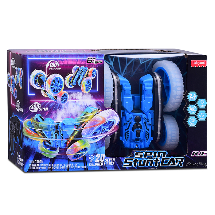 Машина HG4-45 "Spin stunt car" р/у, 27 MHz, в коробке