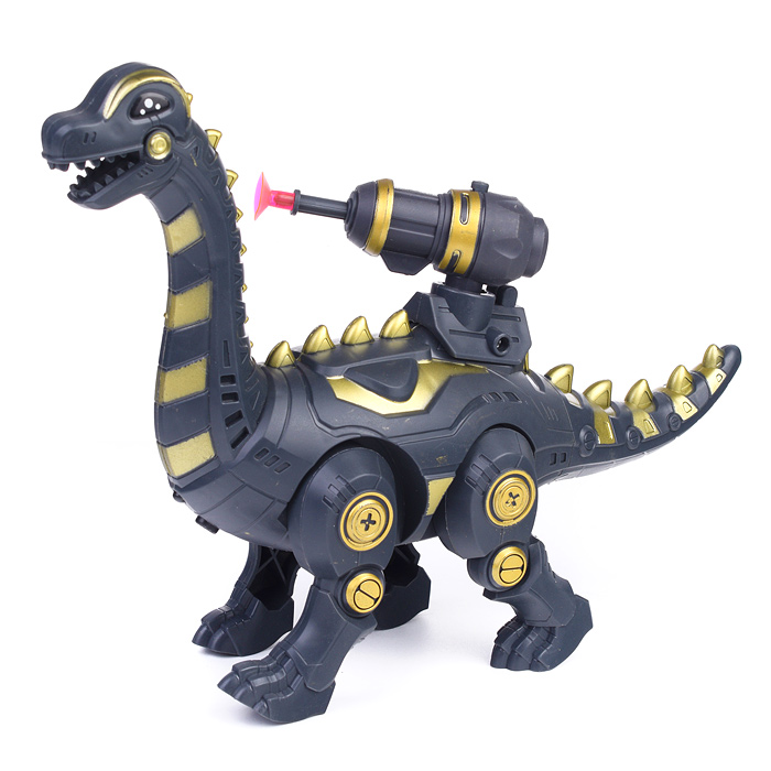 Динозавр 666-43A "Тиранозавр" стреляет присосками, на батарейках, в ассортименте, в коробке