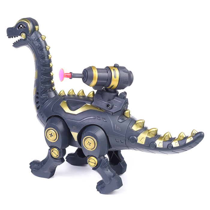 Динозавр 666-43A "Тиранозавр" стреляет присосками, на батарейках, в ассортименте, в коробке