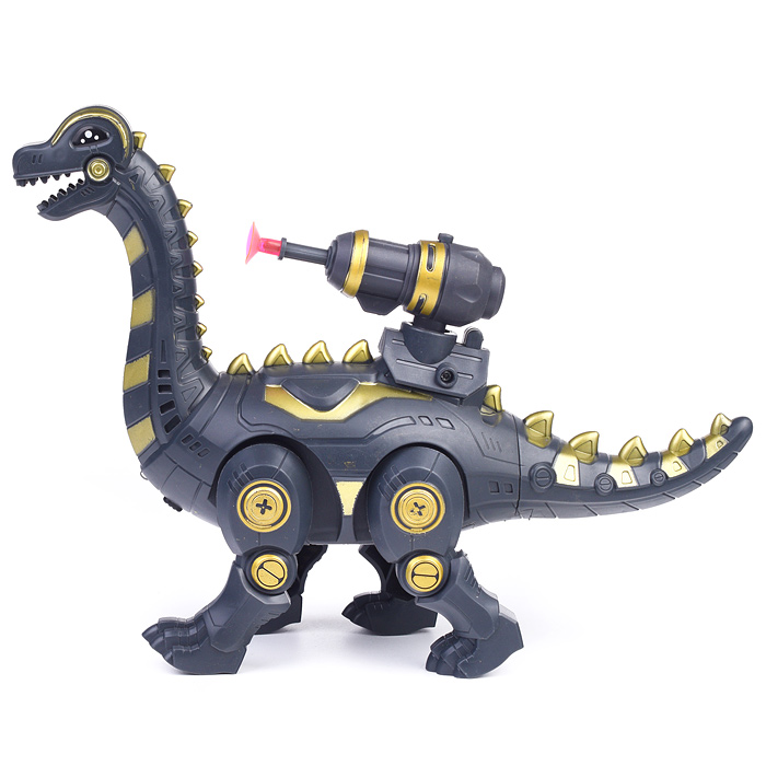 Динозавр 666-43A "Тиранозавр" стреляет присосками, на батарейках, в ассортименте, в коробке