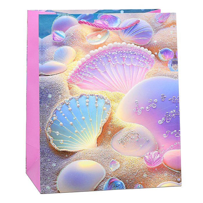 Пакет подарочный 00-6345 "Морская ракушка" 26х32х12 см