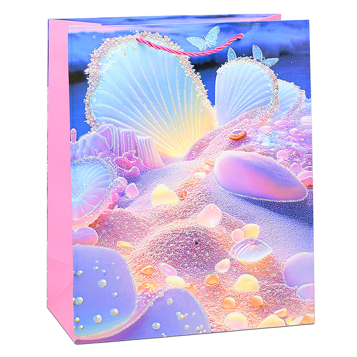 Пакет подарочный 00-6345 "Морская ракушка" 26х32х12 см