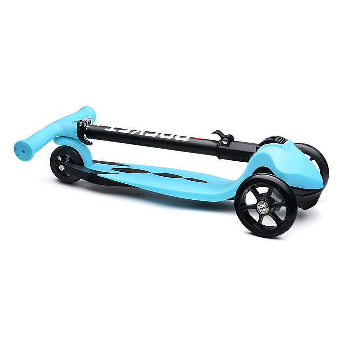 Самокат трёхколёсный R0205 ROCKET колёса PU, цвет бирюзовый