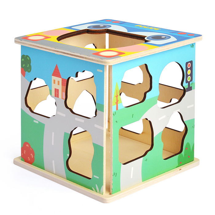 Куб развивающий D1901 "Городской транспорт"