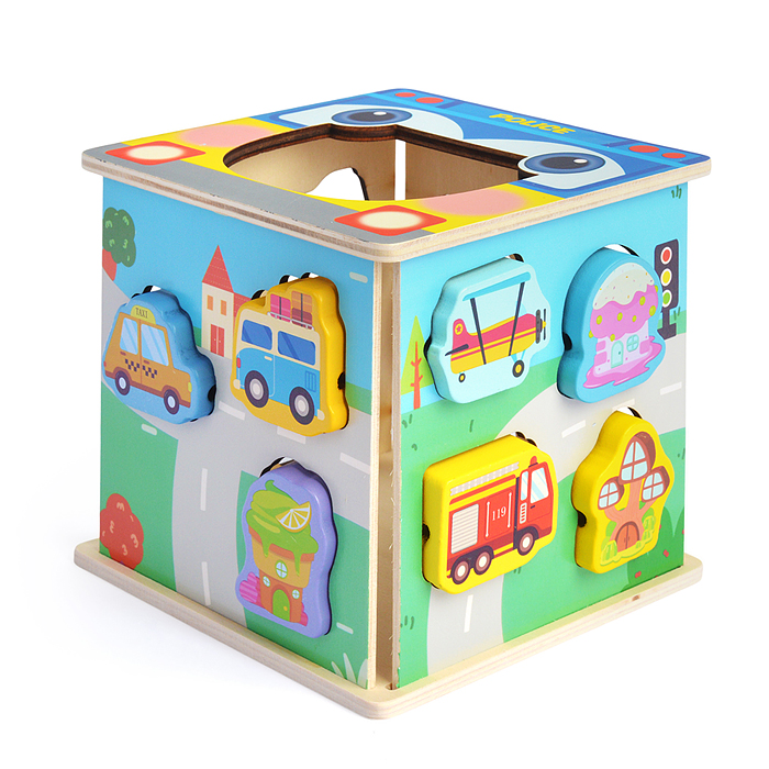 Куб развивающий D1901 "Городской транспорт"