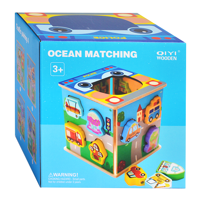 Куб развивающий D1901 "Городской транспорт"