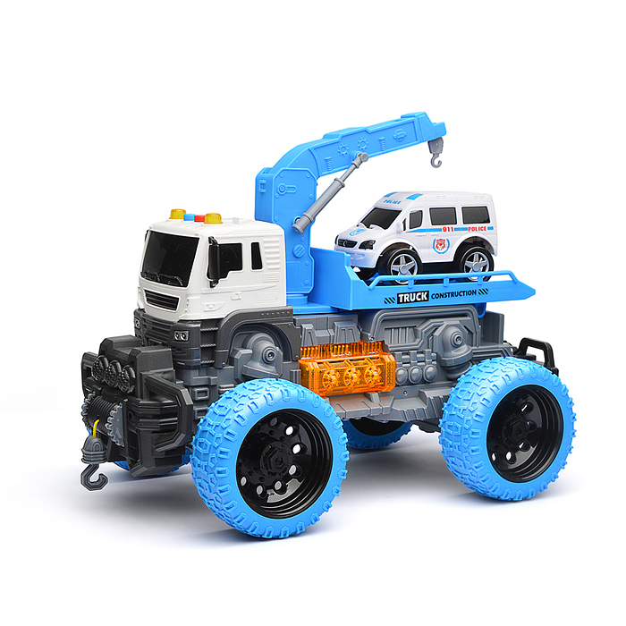 Машина JS106AS "Эвакуатор" 1:16 (свет, звук) в коробке (цвет зеленый)