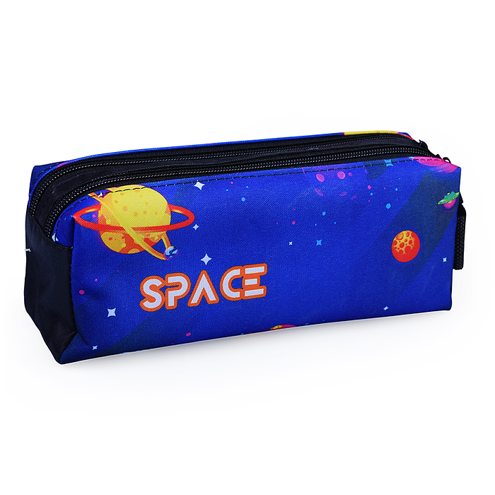 Фото к товару Пенал-косметичка, двухсекционный (двухсторонняя печать, ткань) с ручкой 200/90/55 "Яркий космос" Пенал-косметичка, двухсекционный (двухсторонняя печать, ткань) с ручкой 200/90/55 "Яркий космос"
