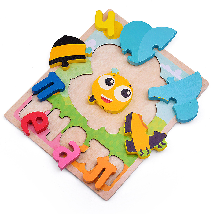 Фото к товару Пазл-вкладыш D2021-4 "Пчела" Пазл-вкладыш D2021-4 "Пчела"