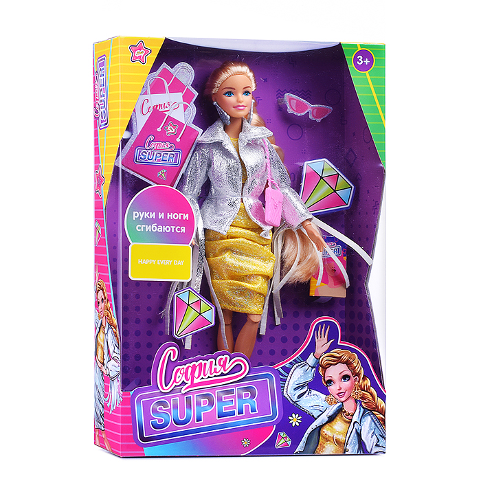 Кукла София 29см, (руки и ноги сгиб.,) в коробке