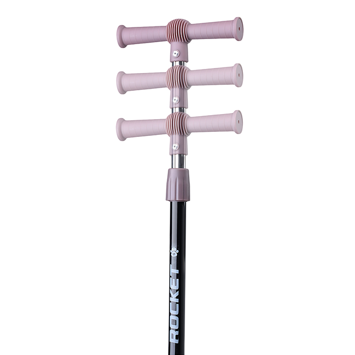 Самокат трёхколёсный R0203 ROCKET колёса световые PU, цвет коричневый