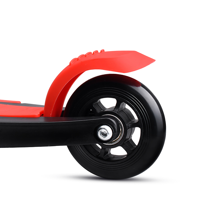 Самокат трёхколёсный R0205 ROCKET колёса PU, цвет красный