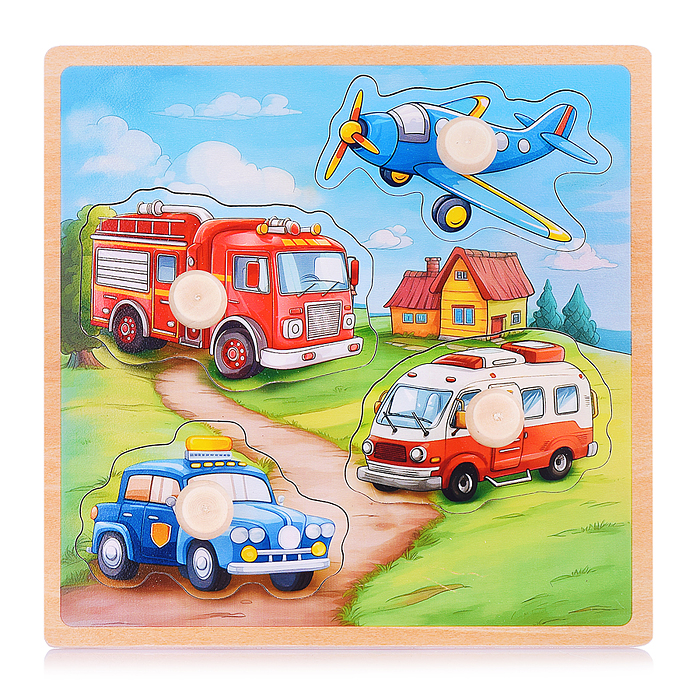 Пазл-вкладыш D2012 "Важный транспорт"