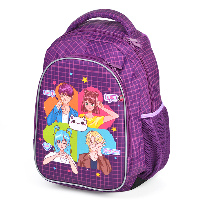 Фото к товару Рюкзак облегченный "Аниме" с анатомической спинкой, 2 отделения на молнии Рюкзак облегченный "Аниме" с анатомической спинкой, 2 отделения на молнии