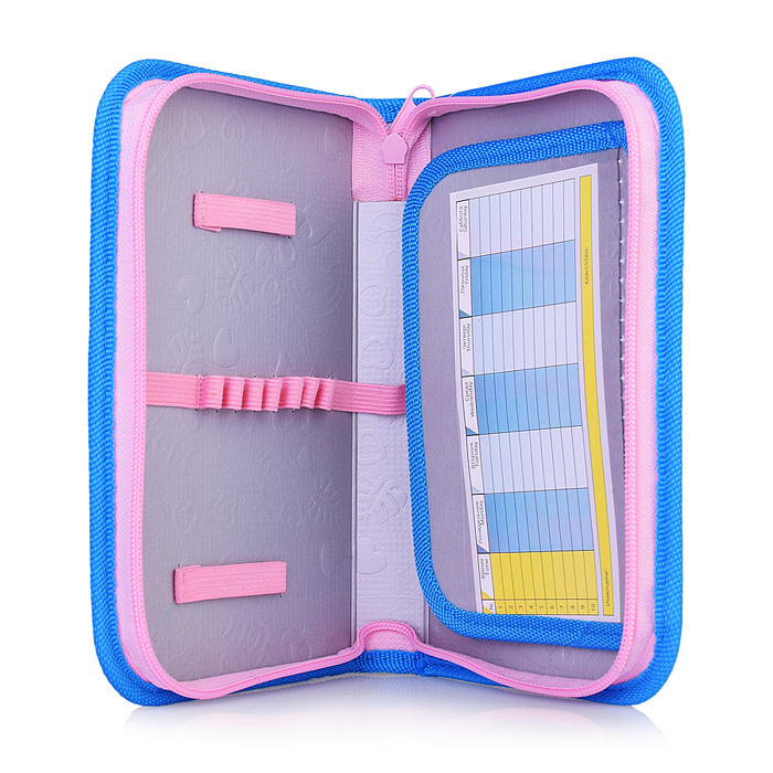 Пенал односекционный большой с откидной планкой печать на ткани "Морские мечты 2021" 130/200