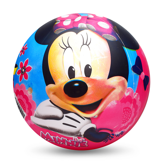 Мяч пвх 23 см "Минни маус" полноцвет, в сетке 