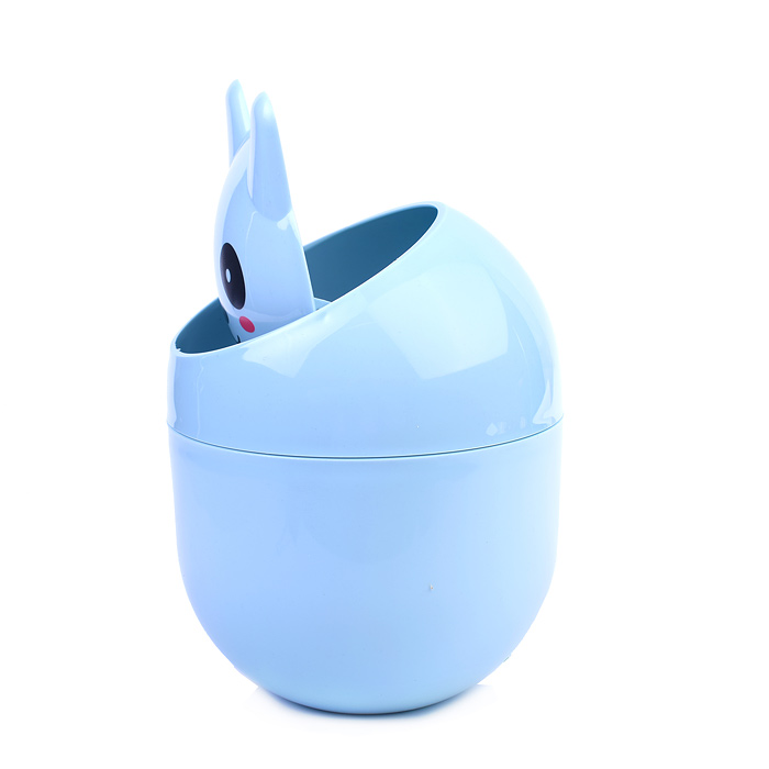 Фото к товару Контейнер для мусора настольный пластиковый "Kitties" 13x13x18 см с крышкой, овальной формы Контейнер для мусора настольный пластиковый "Kitties" 13x13x18 см с крышкой, овальной формы